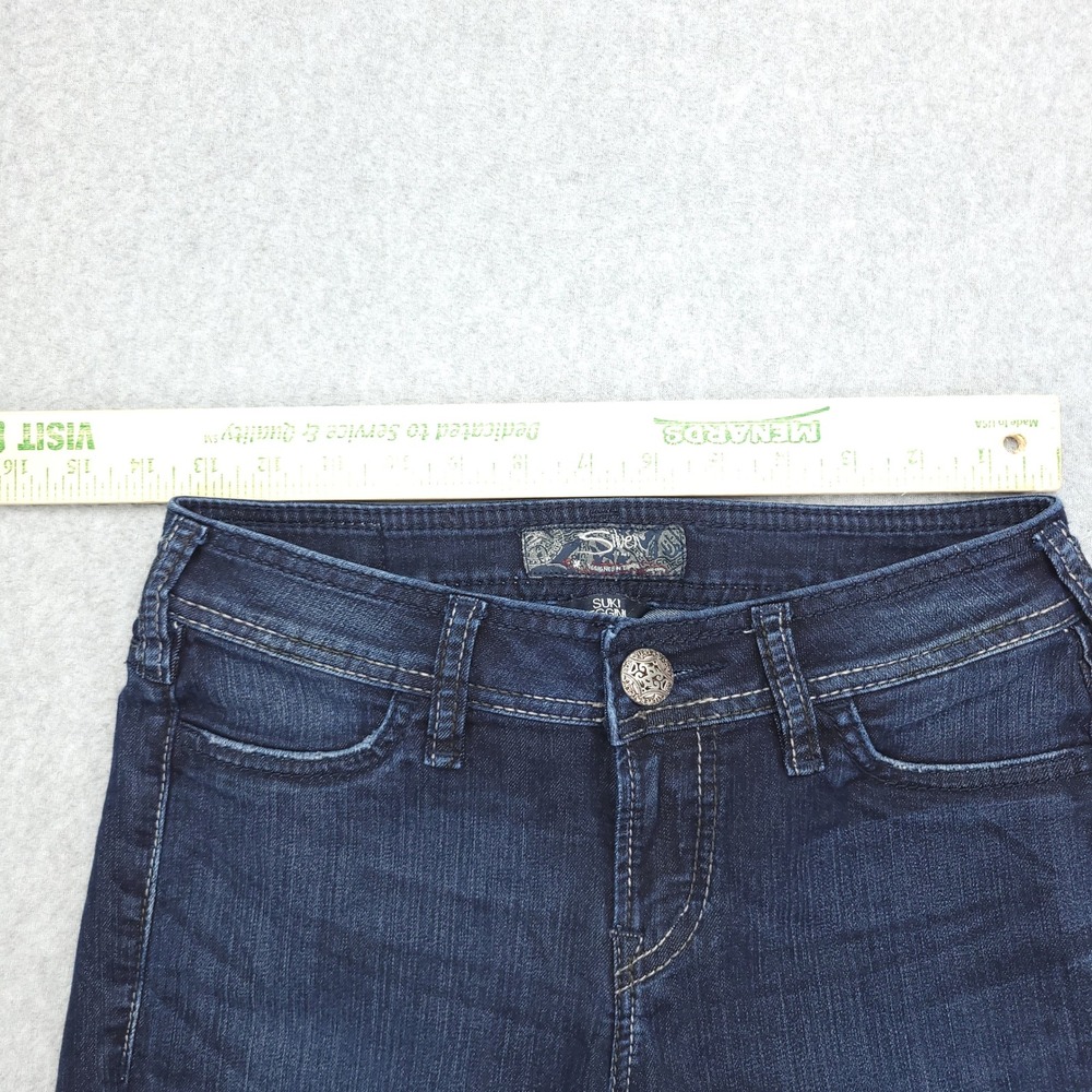 Silver‎ Jeans Co Suki Jeggings Dark Wash Slim Fit Womens Size W26 L29 - Picture 8 of 13